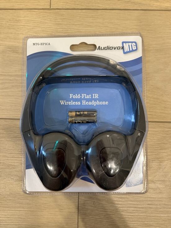 Audiovox Other - Audiovox Wireless IR Infrared Stereo Headphones For Car DVD Player - Black